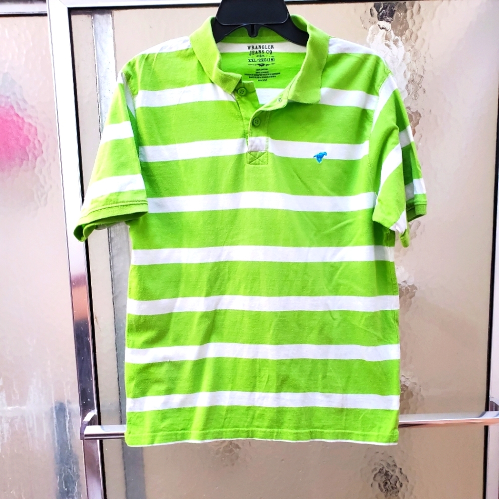 Preowned Wranglers Jeans Co. Multicolored Polo; 2XL; Short Sleeves $15